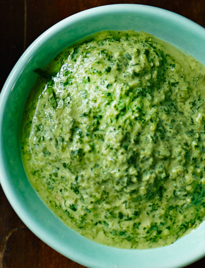 The Hairy Bikers' fresh coriander chutney Sainsbury's Magazine